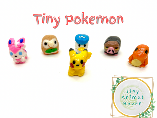 Tiny Pokemon Figures | Tiny Pokemon Figures | Tiny Animal Haven